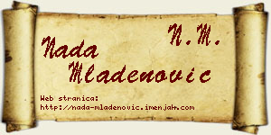 Nada Mladenović vizit kartica